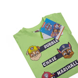 NEW LIGHT GREEN PAW PATROL PRINTED BRANDED HALF SLEEVES T-SHIRT FOR BOYS