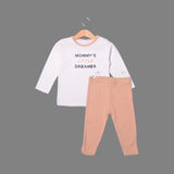 WHITE "MOMMY'S LITTLE DREAMER" PRINT SUIT FOR WINTERS