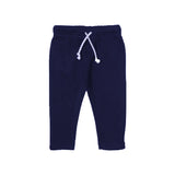 NAVY BLUE PLAIN FLEECE FABRIC TROUSER PANTS FOR WINTERS