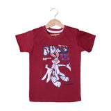 MAROON BUGS BUNNY PRINTED T-SHIRT FOR BOYS