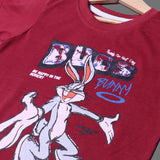 MAROON BUGS BUNNY PRINTED T-SHIRT FOR BOYS