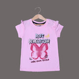 PINK BEST GENERATION PRINTED T-SHIRT TOP FOR GIRLS