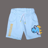 SKY BLUE DINOSAUR PRINTED SHORTS FOR SUMMERS