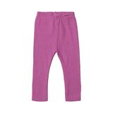 LILAC PURPLE RIBBED FABRIC PLAIN BACK POCKET PAJAMA