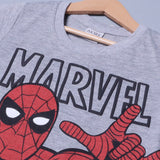 HAZEL GREY I AM SPIDER-MAN PRINTED HALF SLEEVES T-SHIRT FOR BOYS