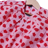PINK WITH RED SPOTS PRINTED TOP FROCK FOR GIRLS