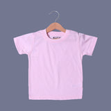 PINK PLAIN HALF SLEEVES T-SHIRT FOR SUMMERS