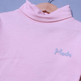 BABY PINK PANDA PRINT HIGH NECK FULL SLEEVES FOR WINTERS