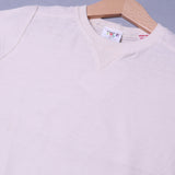 CREAM PLAIN HALF SLEEVES T-SHIRT