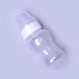 WHITE Cuddles Baby Slim Neck Basic Feeding Bottle 5oz/125ml