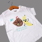 NEW OFF WHITE BANANA GETTING READY FOR SUMMER PRINTED T-SHIRT