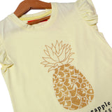 LIME PINEAPPLE PRINTED T-SHIRT FOR GIRLS