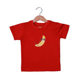 RED BANANA PRINTED HALF SLEEVES T-SHIRT FOR SUMMERS