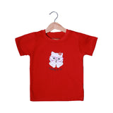 RED THINKING AT YOU PRINTED HALF SLEEVES T-SHIRT FOR SUMMERS