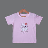 PINK THINKING TO YOU PRINTED HALF SLEEVES T-SHIRT FOR SUMMERS