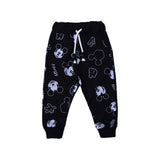 BLACK MICKEY MOUSE PRINT TERRY FABRIC WINTERS SUIT