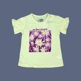 YELLOW "WE LOVE DAISIES" T-SHIRT TOP FOR GIRLS