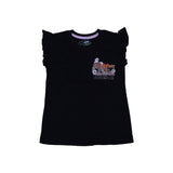 BLACK DREAM PRINT T-SHIRT TOP FOR GIRLS