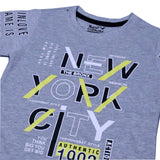 HAZEL GREY "NEW YORK CITY" PRINT HALF SLEEVES T-SHIRT FOR BOYS