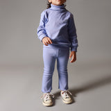 BLUE HINECK FRIL TROUSER RIBBED FABRIC SUIT FOR WINTERS