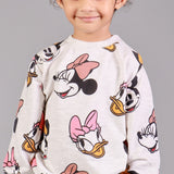 GREY MINNIE MOUSE PRINT TERRY FABRIC WINTERS SUIT