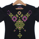 NEW NAVY BLUE DESIGN PRINTED T-SHIRT TOP FOR GIRLS