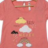 NEW PINK WITHOUT THE RAIN PRINTED T-SHIRT