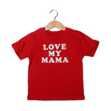 RED LOVE MY MAMA PRINTED T-SHIRT FOR BOYS