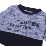 NEW GREY 12345 PRINTED FULL SLEEVES T-SHIRT