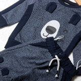 NEW BLUE BEAR FACE PRINTED BABA SUIT