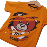 NEW MUSTARD BEAR PRINTED HALF SLEEVES T-SHIRT