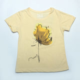 YELLOW FLOWER PRINTED T-SHIRT