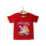 NEW RED DINOSAURUS PRINTED T-SHIRT FOR BOYS
