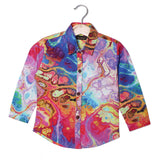 NEW MULTI COLORS PRINTED CASUAL SHIRT FOR GIRLS