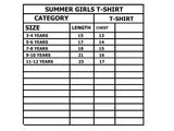 NEW PINK A SLICE OF SUMMER PRINTED T-SHIRT FOR GIRLS